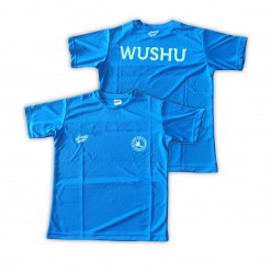 Polyester Damla Kumaş Wushu Tişörtü Mavi