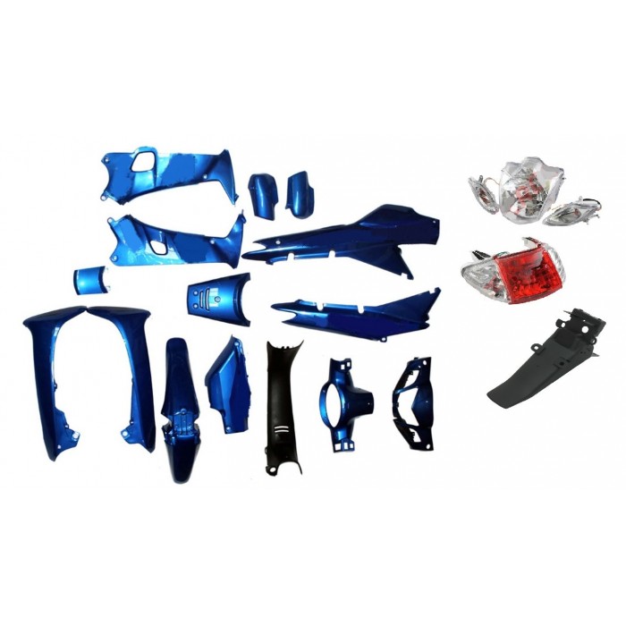 CUB KH 100 KAPORTA SETİ MAVİ ( FAR + STOP) DAHİL