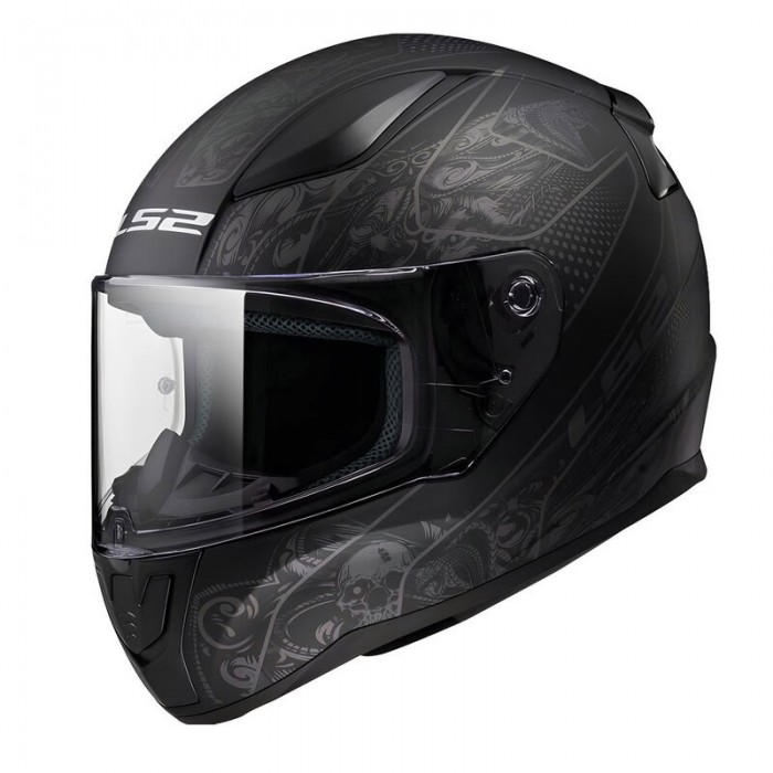 LS2 RAPID 2 CRYPT MAT SİYAH KAPALI KASK - XXL