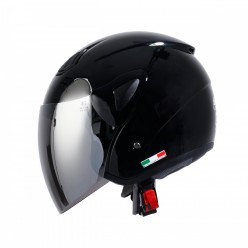 SWAY 733 YARIM KASK SİYAH - M (AYNALI CAM)