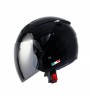 SWAY 733 YARIM KASK SİYAH - M (AYNALI CAM)