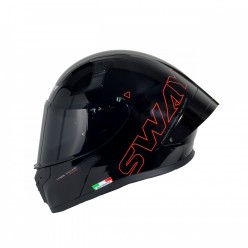 SWAY F 357 FULL FACE KASK - SİYAH - KIRMIZI - M