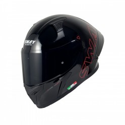 SWAY F 357 FULL FACE KASK - SİYAH - KIRMIZI - M