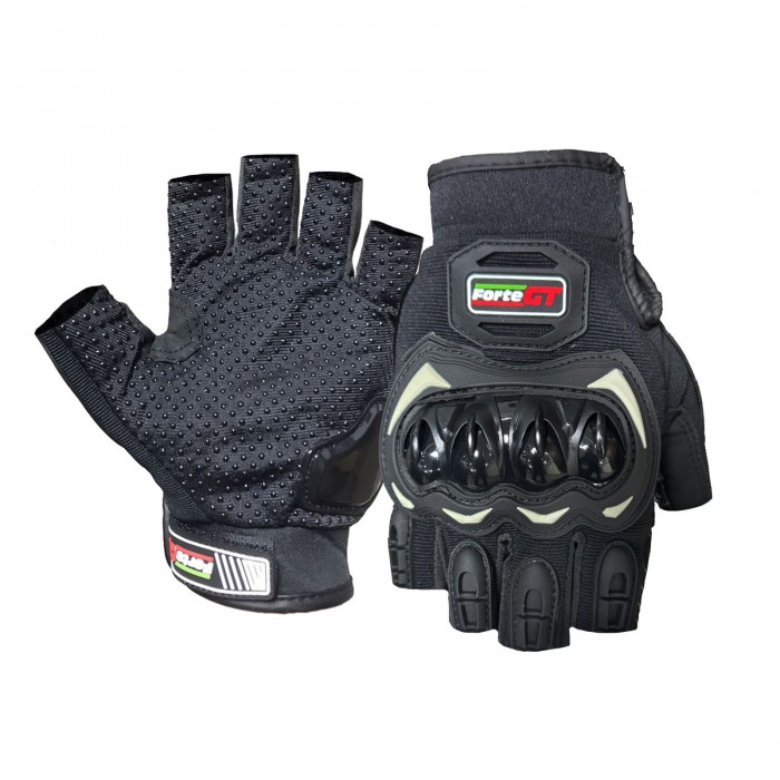 GT 10 PRO FORTE GT PARMAKSİZ ELDİVEN KORUMALI (CE BELGELİ) - SİYAH - L