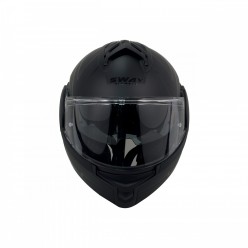 SWAY X600 ÇENE TAM AÇILIR KASK - SİYAH - L