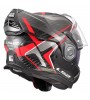 LS2 ADVANT X KARBON FUTURE II KIRMIZI KASK (180° dönebilen çene) - XL