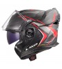 LS2 ADVANT X KARBON FUTURE II KIRMIZI KASK (180° dönebilen çene) - XXL