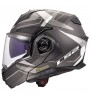 LS2 ADVANT X KARBON HORIZON MAT GÜMÜŞ-GRİ KASK (180° dönebilen çene) - XL