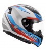 LS2 RAPID 2 HYPER BEYAZ - MAVİ - KIRMIZI KAPALI KASK - L