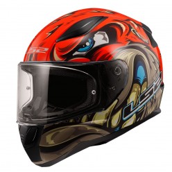 LS2 RAPID 2 SPOX KIRMIZI - GRİ KAPALI KASK - XXL