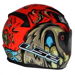 LS2 RAPID 2 SPOX KIRMIZI - GRİ KAPALI KASK - XXL