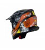 SWAY 618 ÇOCUK CROSS KASK GASOLINE - TURUNCU - GRİ - SARI - L
