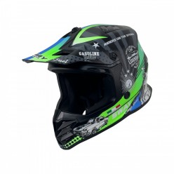 SWAY 618 ÇOCUK CROSS KASK GASOLINE - YEŞİL - GRİ - MAVİ - XL