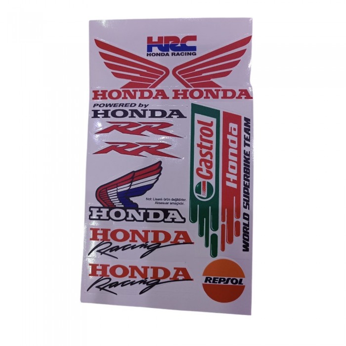 A4 STIKIR HONDA HRC CASTROL