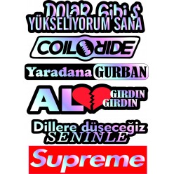 HOLOGRAM A5 STİCKER 030