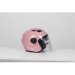 ÇENESİZ KASK  GÖZLÜKLÜ - PEMBE