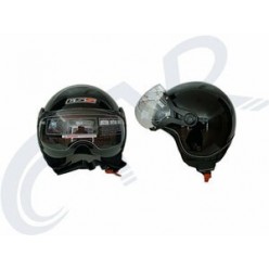 CTVR-201 AÇIK ÇENESİZ YARIM KASK - SİYAH - XL