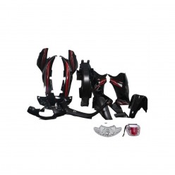 CUB 100 SFC KAPORTA SETİ SİYAH (FAR + STOP) DAHİL