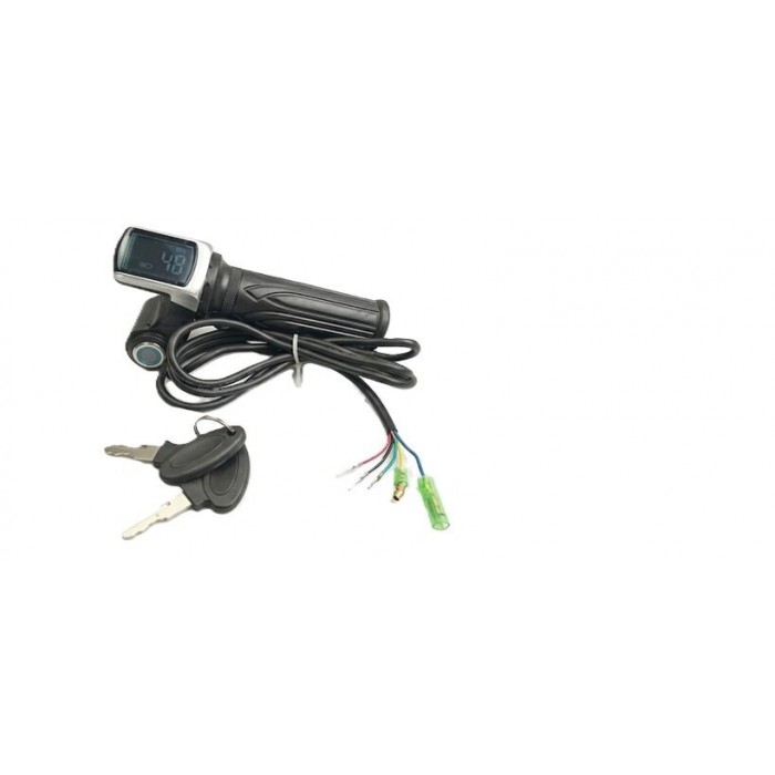 E-BİKE GAZ KOLU + KONTAK 36 V GÖSTERGELİ