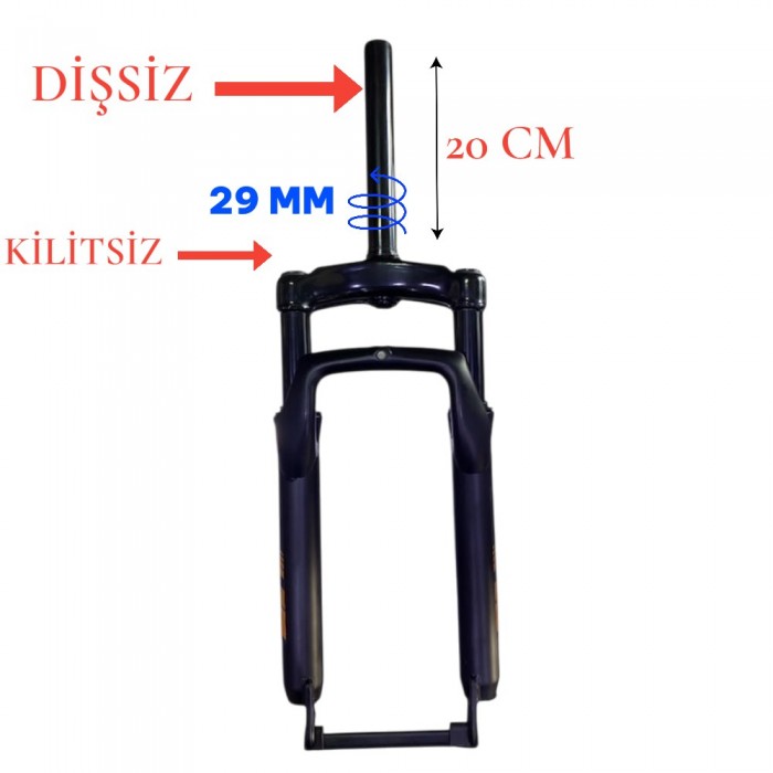 FAT BİKE 20 X 4.00 AMORTİSÖRLÜ MAŞA DİŞSİZ - OVERSİZ