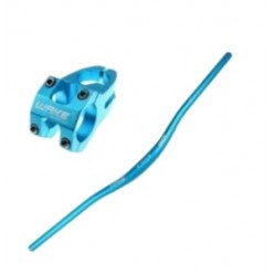 MTB MAVİ WAKE ALÜMİNYUM GİDON + GİDON BOĞAZ SETİ - 78 CM / 31.8 MM - DAİMOND