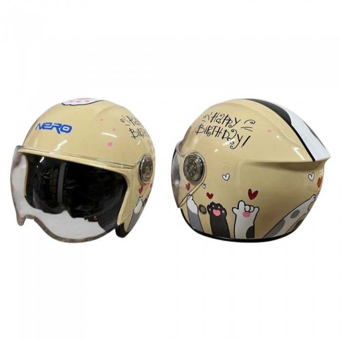 NERO ÇOCUK KASK ÇENESİZ 601 KREM (L)