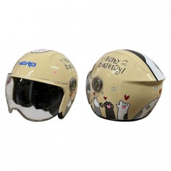 NERO ÇOCUK KASK ÇENESİZ 601 KREM (XL)