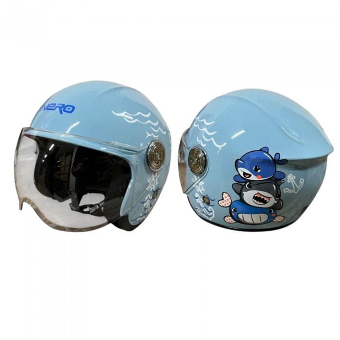 NERO ÇOCUK KASK ÇENESİZ 601 MAVİ (XL)