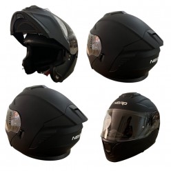 NERO KASK ÇENE AÇILIR 920 MAT SİYAH (L)