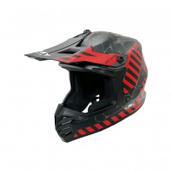 SWAY 618 ÇOCUK CROSS KASK ALERT SİYAH - KIRMIZI / L BEDEN