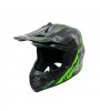 SWAY 618 ÇOCUK CROSS KASK BUNNY SİYAH - YEŞİL / XL BEDEN
