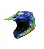 SWAY 618 ÇOCUK CROSS KASK GREED MAVİ - KIRMIZI / L BEDEN