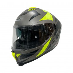 SWAY 865 GÜNEŞ GÖZLÜKLÜ KAPALI KASK - TİTANYUM SARI - XXL