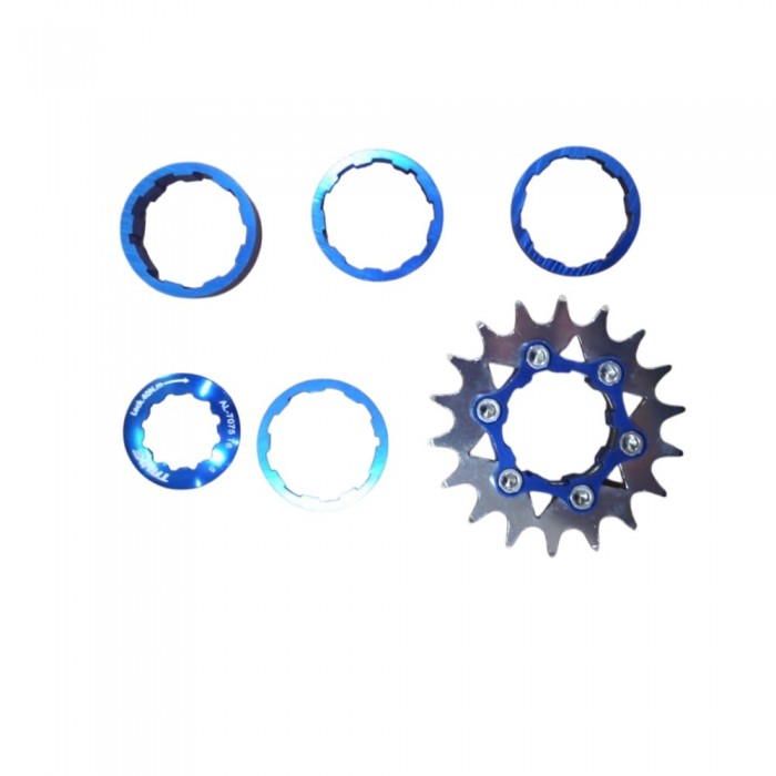 TANKE SİNGLE ARKA DİŞLİ 18T ÇELİK - MAVİ
