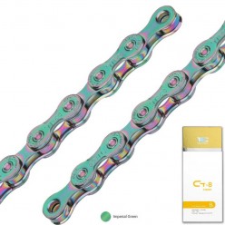 KMC TEC Renkli Zincir 8 Vites 116 Bakla – Imperial Green