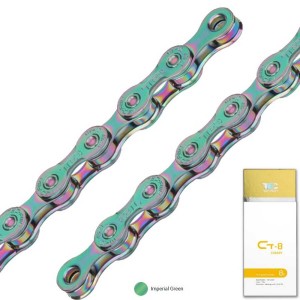 KMC TEC Renkli Zincir 8 Vites 116 Bakla – Imperial Green