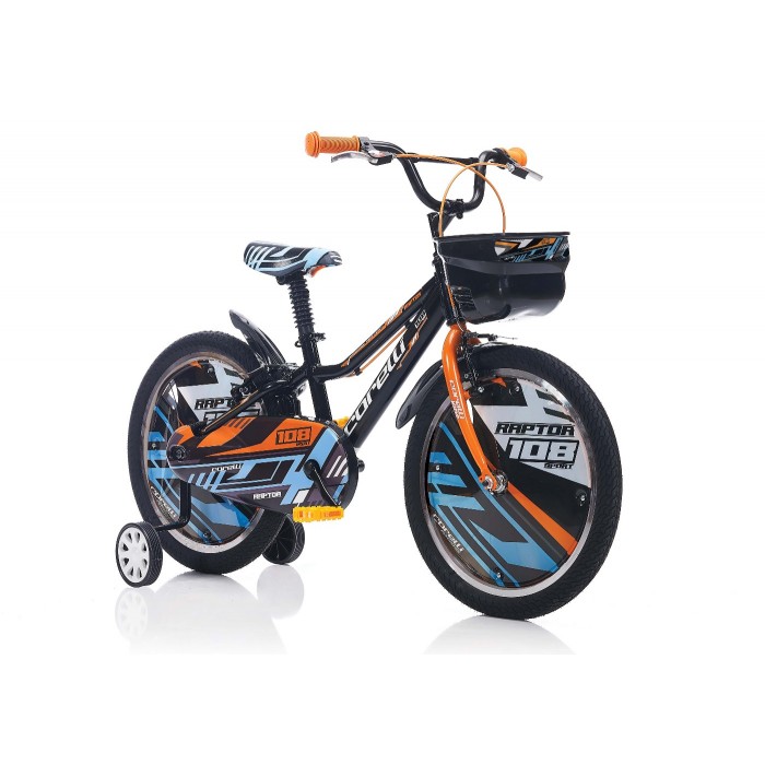 Corelli Raptor Çocuk Bisikleti 20" Jant Siyah Turuncu Beyaz Corelli Raptor Çocuk Bisikleti 20" Jant Siyah Turuncu Beyaz