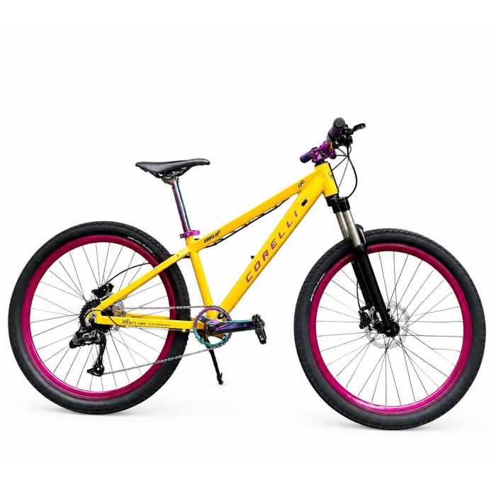 Corelli Jump Up Çocuk Bisikleti 13" Kadro 26" Jant Sarı Mor Siyah Corelli Jump Up Çocuk Bisikleti 13" Kadro 26" Jant Sarı Mor Siyah