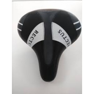 Rectus City Bike Sele Elastomer Yaylı 265 x 220 mm Siyah-Beyaz