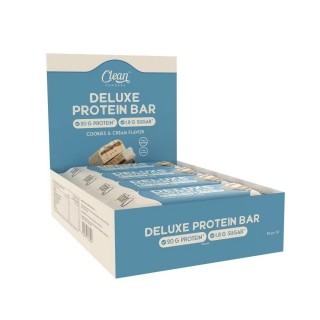 CLEAN POWDERS DELUXE PROTEİN BAR 55 GR 12 ADET BEYAZ ÇİKOLATA & KURABİYE