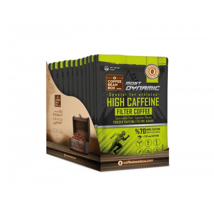 CoffeeBeanBox Most Dynamic Yüksek Kafeinli Filtre Kahve 80 gr (10'lu Kutu)
