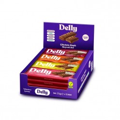 ÇİKOLATA KAPLI MEYVELİ BAR KARIŞIK KUTU 12 ADET X 35 GR