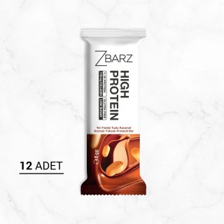 ZBARZ Yer fıstıklı Tuzlu Karamel Aromalı Yüksek Protein bar