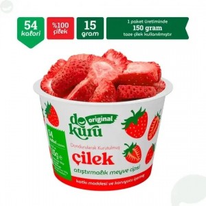 Dokuru Original Çilek Atıştırmalık Meyve Cipsi