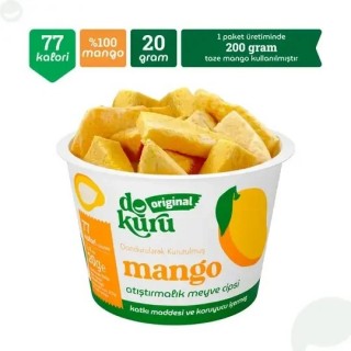 Dokuru Original Mango Atıştırmalık Meyve Cipsi