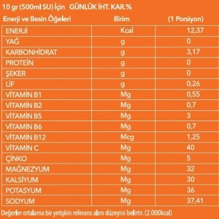 DR.PAN ŞEKERSİZ PORTAKALLI TOZ İÇECEK