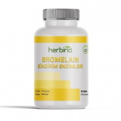 HERBİNA BROMELAIN SİNDİRİM ENZİMLERİ 60 TABLET