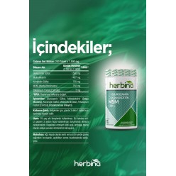 HERBİNA GLUCOSAMİNE CHONDROİTİN MSM 200 TABLET