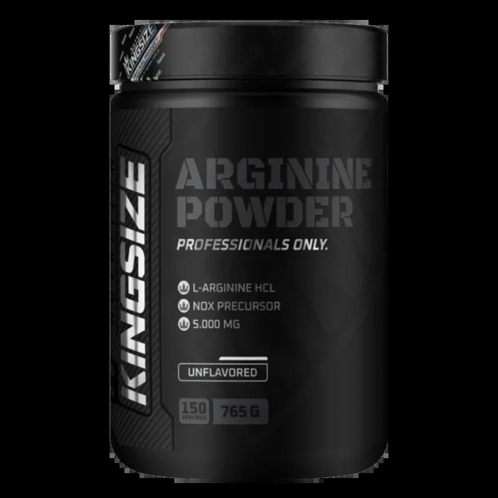 KINGSIZE NUTRITION ARGININE POWDER AROMASIZ 765 G