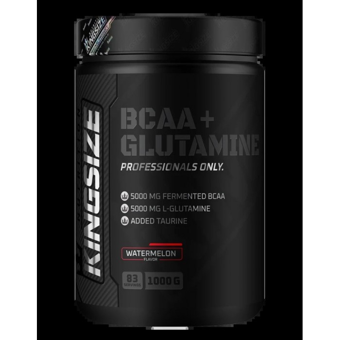KINGSIZE NUTRITION BCAA + GLUTAMINE POWDER 1000 G